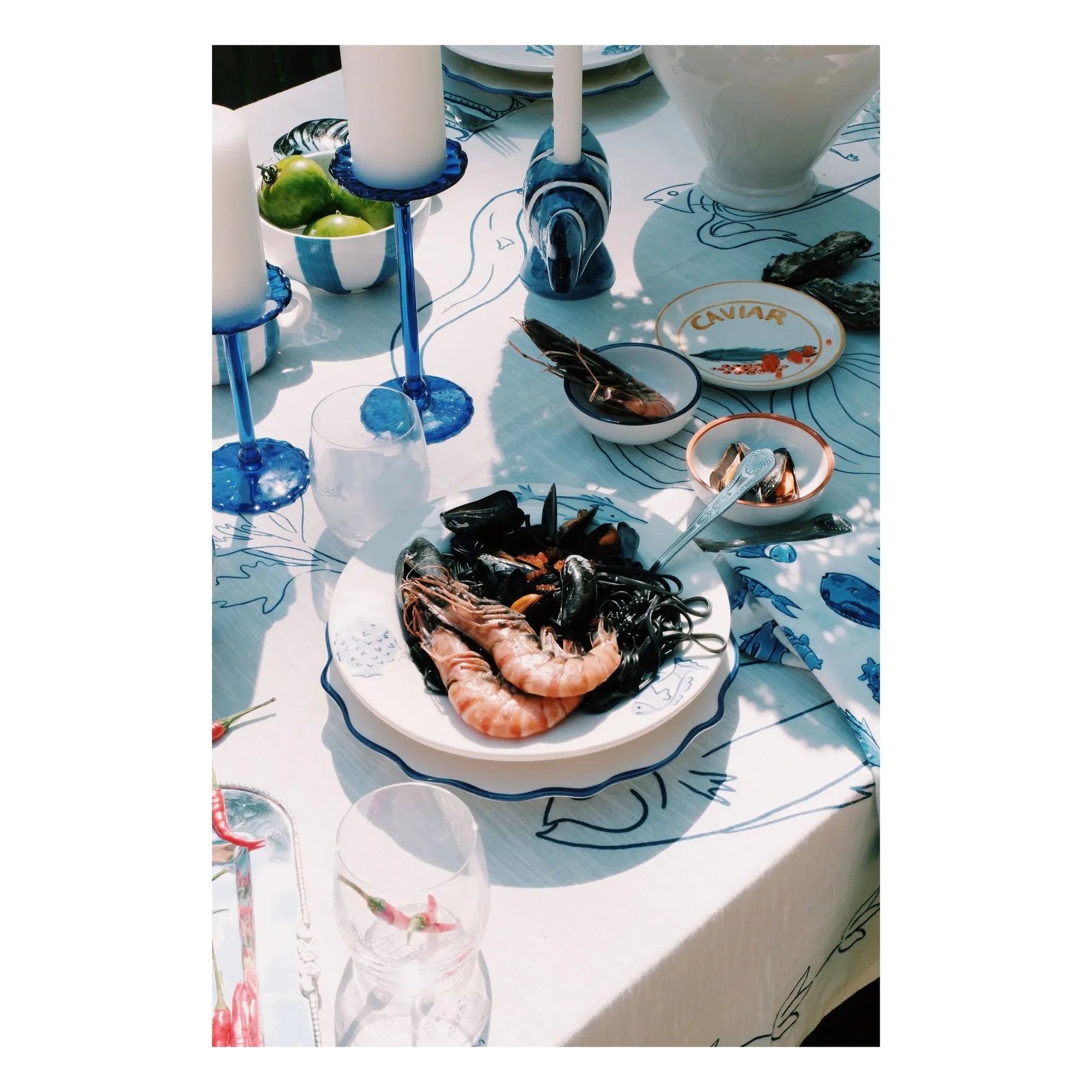 Anna + Nina - Vaso de sardinas | Azul