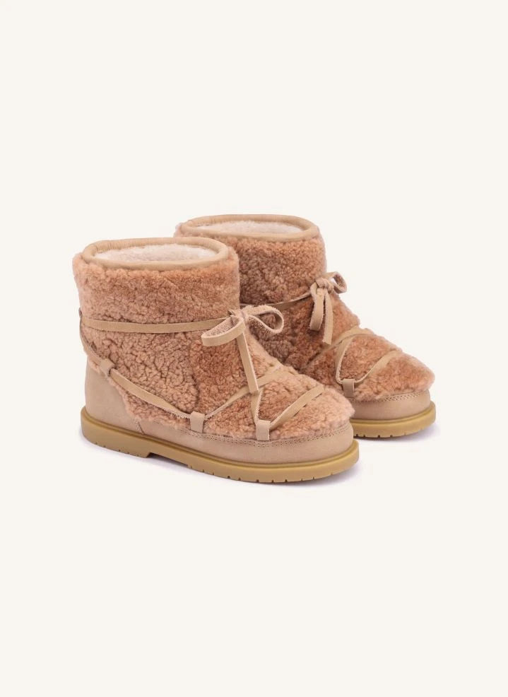 Donsje - Botas Inuka forradas de piel | Beige
