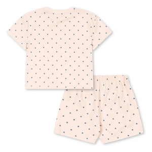 Konges Sløjd - Camiseta y pantalón corto de algodón orgánico | Rosa