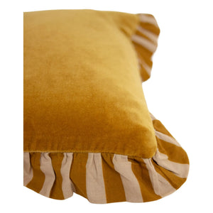 Olsson & Jensen - Funda de cojín de terciopelo Elina | Ocre