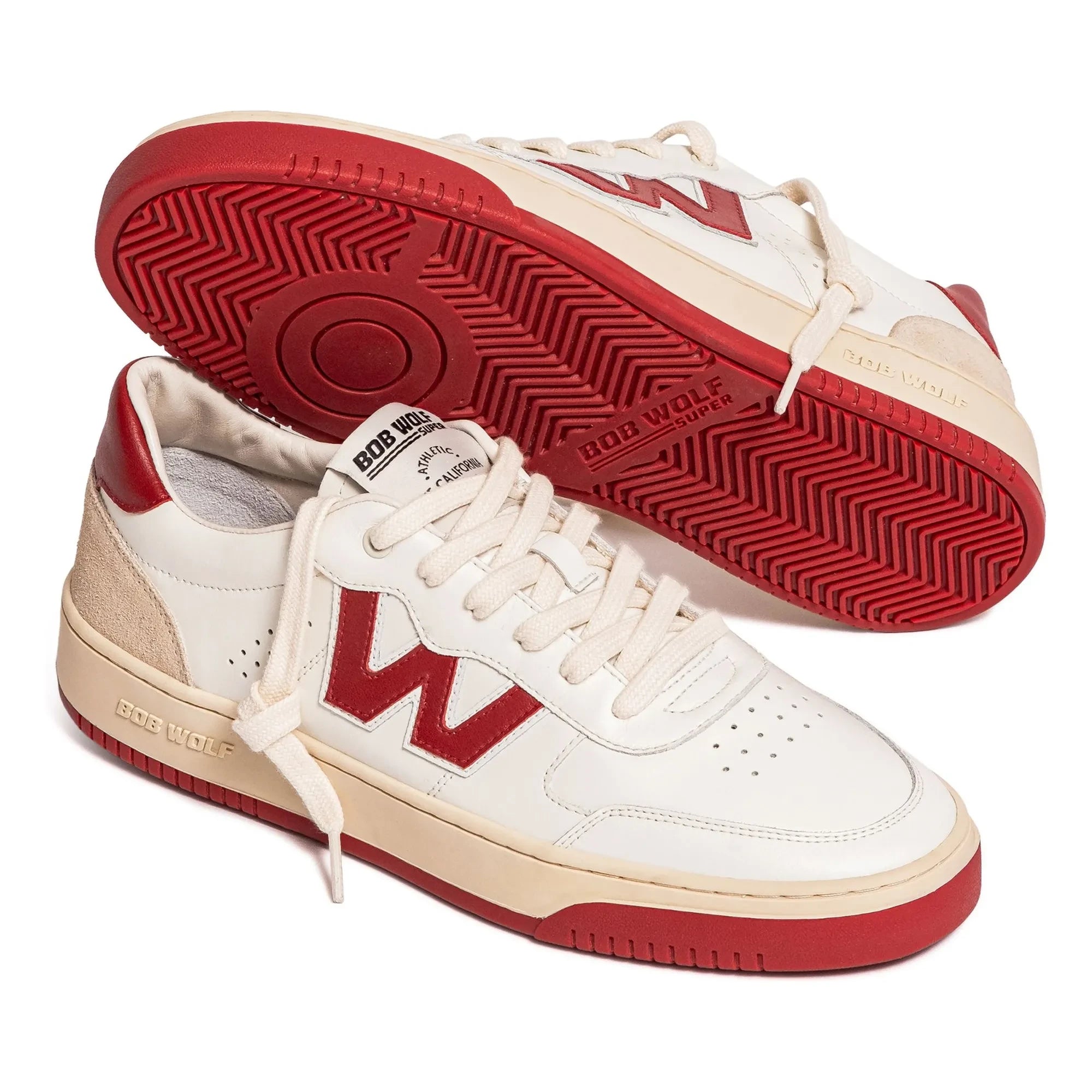 Bob Wolf - Zapatillas de Cuero y Ante Legacy | Rojo
