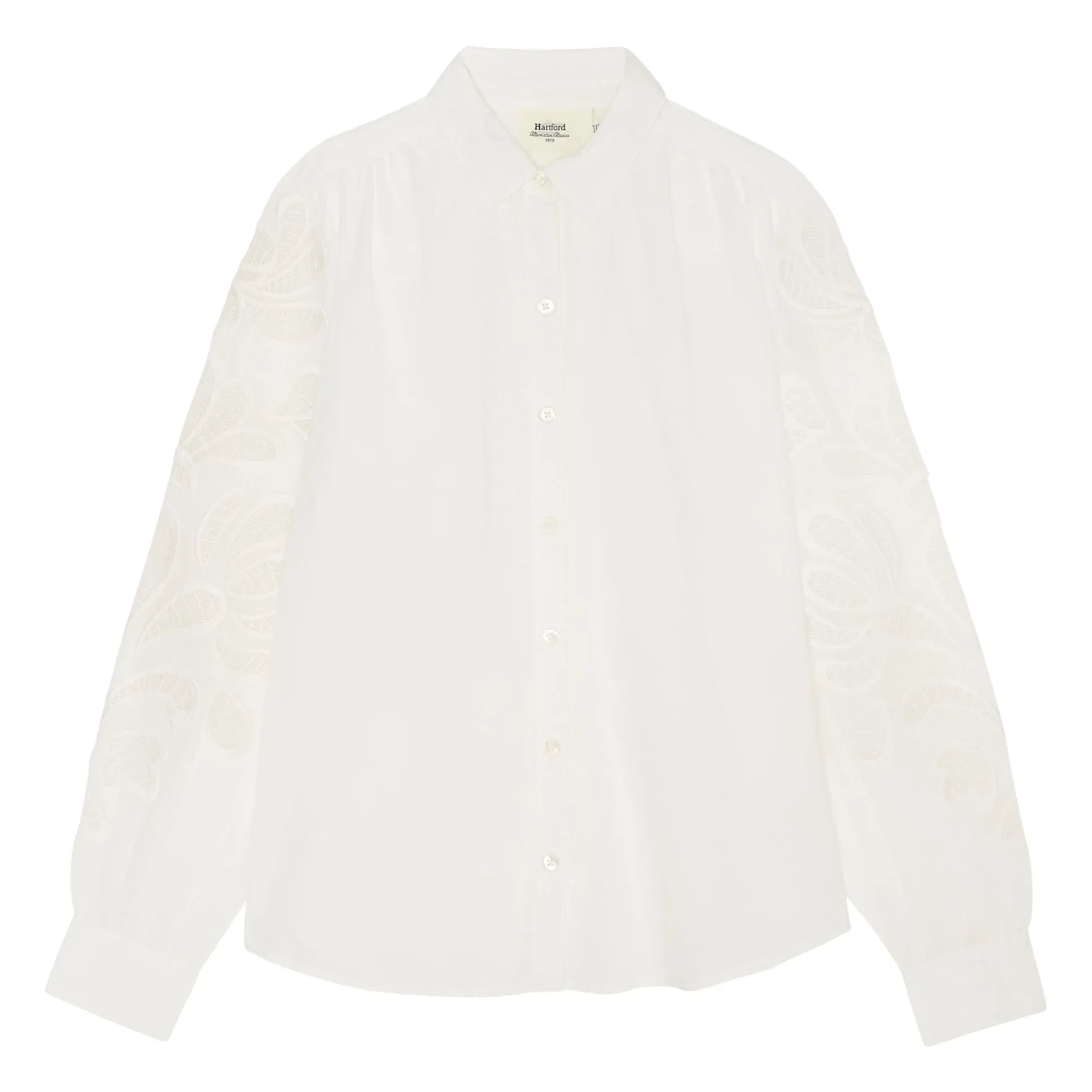 Hartford - Blusa bordada de cerezas | Crudo
