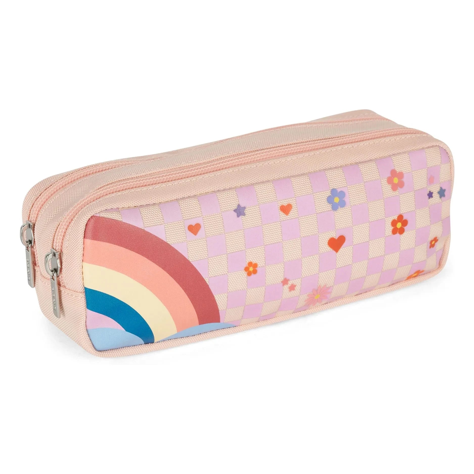 Caramel & Cie - Estuche doble para lápices Happy Sky | Rosa