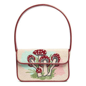 Staud - Bolso Tommy con abalorios | Crema
