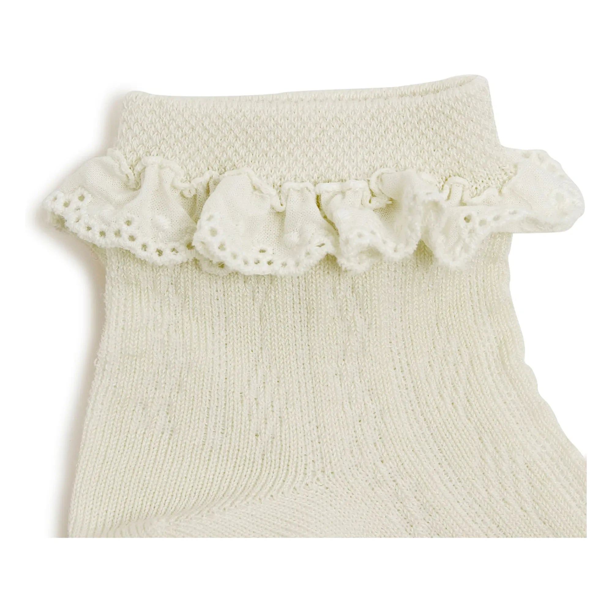 Collégien - Calcetines Marie-Antoinette | Blanco roto