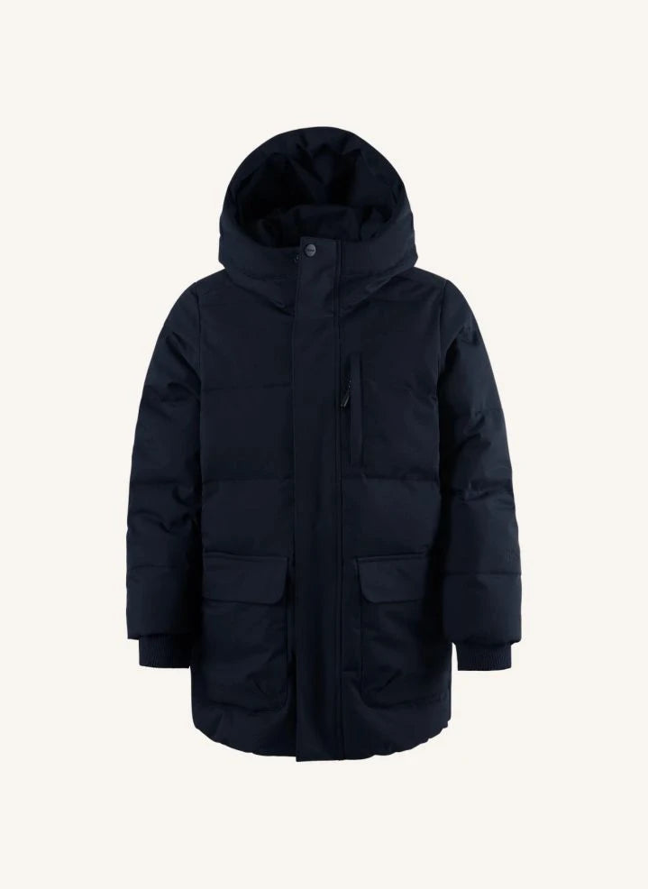 Gosoaky - Ojo de Tigre Abrigo Acolchado Impermeable | Azul marino