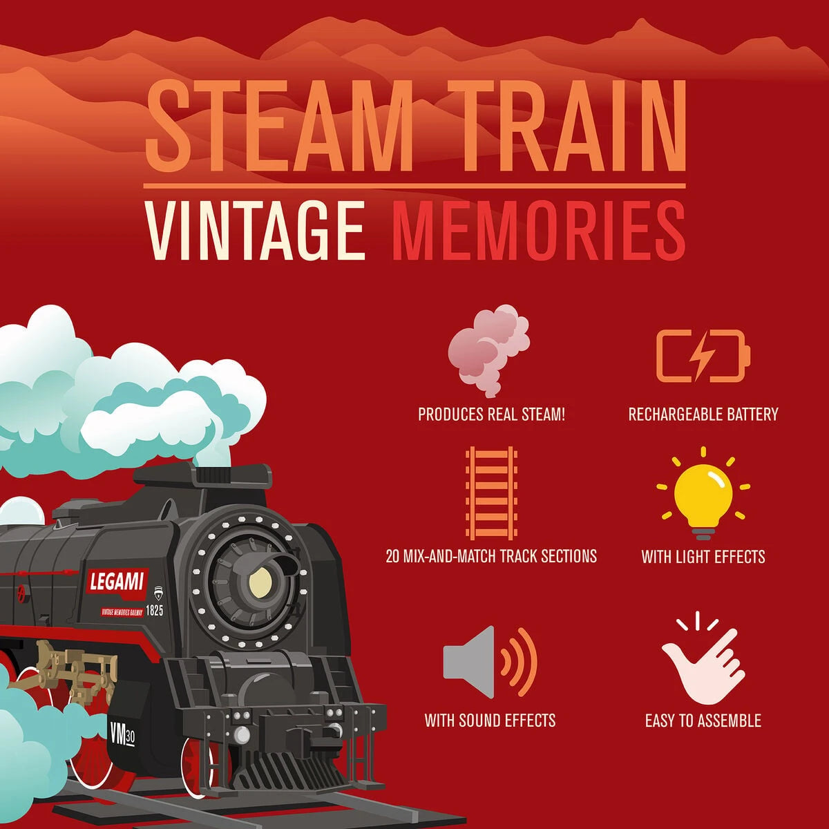 Legami - Set de tren en miniatura