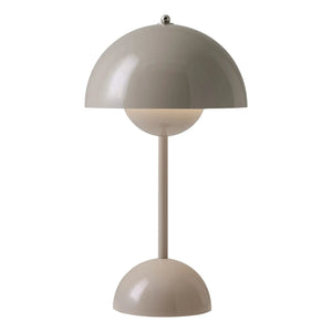 & Tradition - Lámpara de mesa portátil VP9 Flowerpot, Vernon Panton | Gris