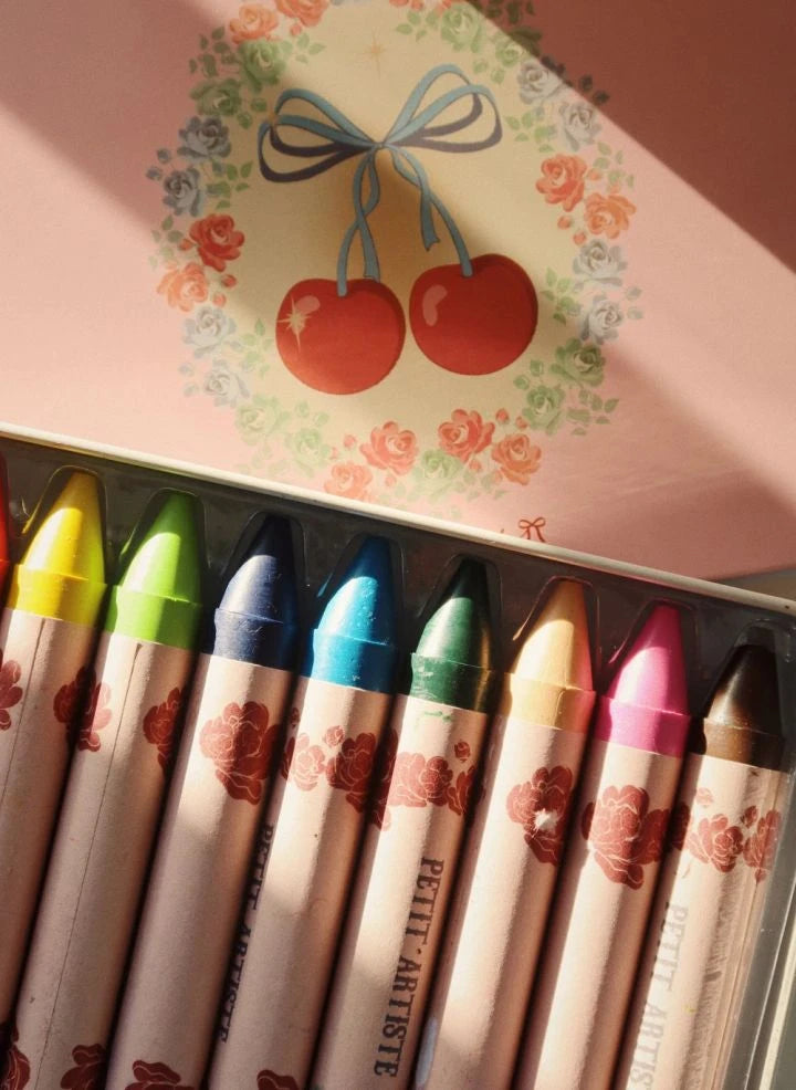Konges Sløjd - Crayones de cera natural - caja de 10 | Rosa