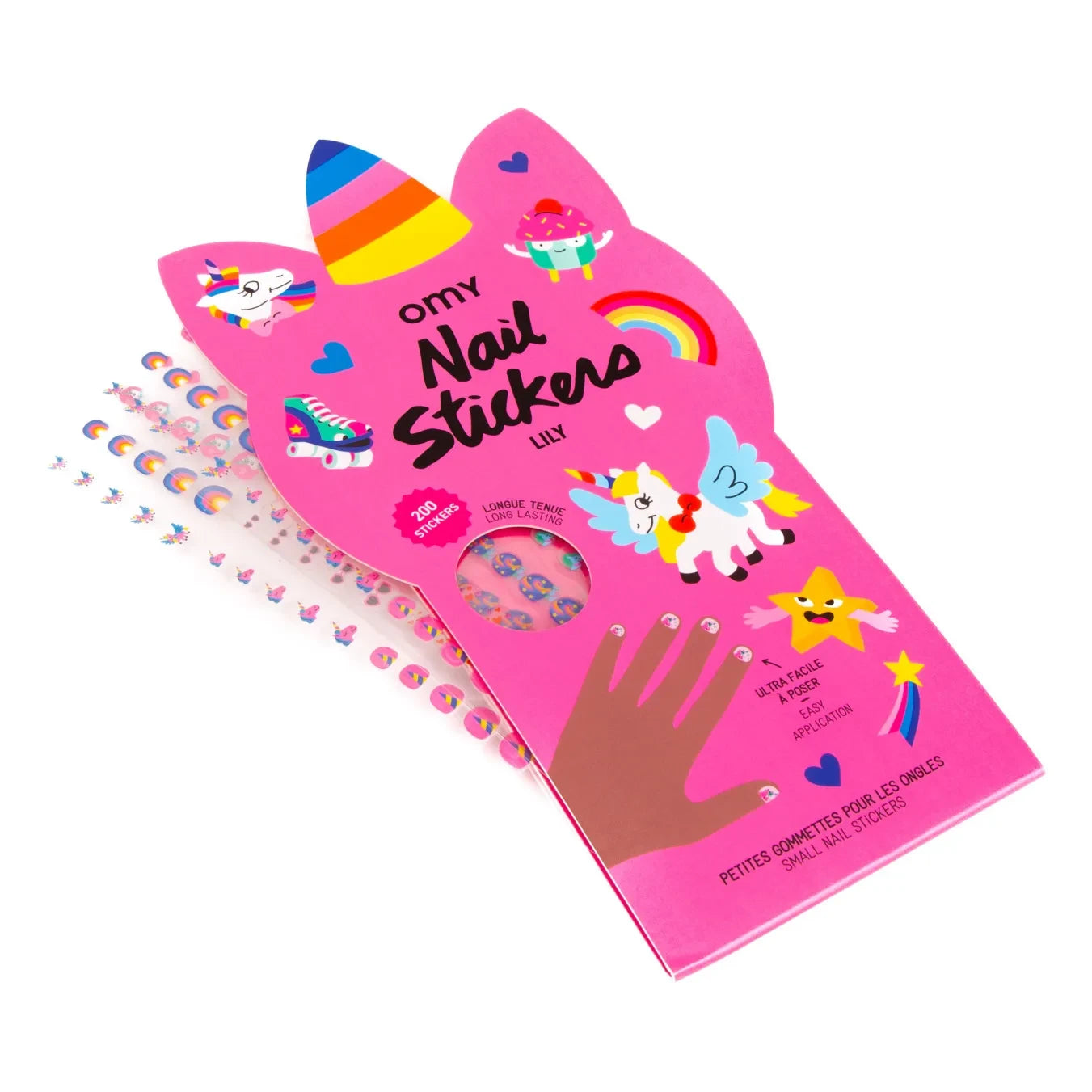 Omy - Pegatinas de uñas - Lirio | Rosa