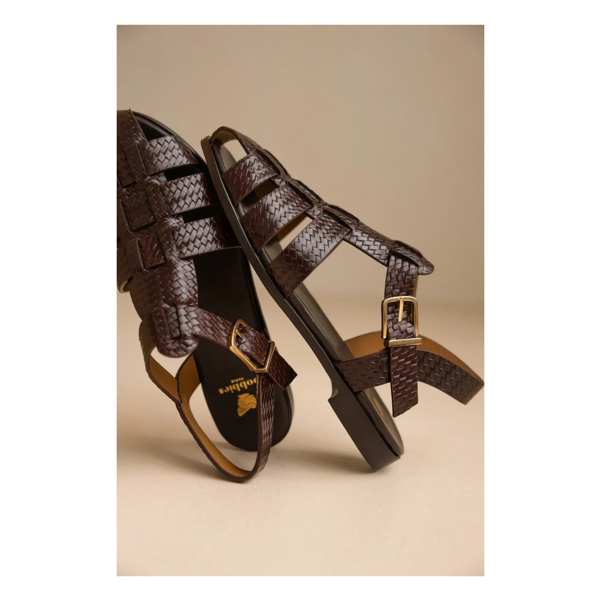 Bobbies - Sandalias de piel Romane | Café