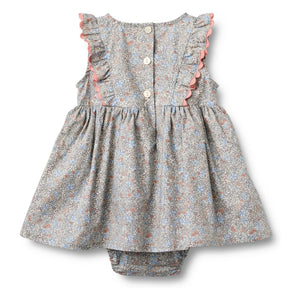 Wheat - Vestido Safia estampado con bies | Azul claro