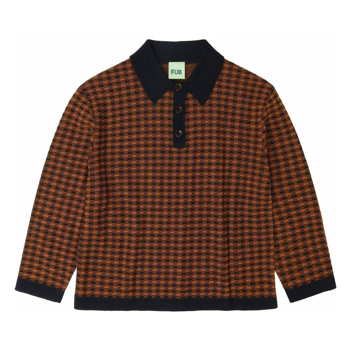 FUB - Polo de lana merino | Azul marino