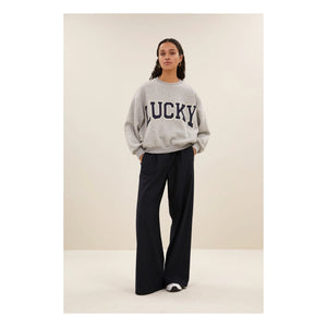 By Bar - Sudadera Bibi Patchwork | Gris Melange