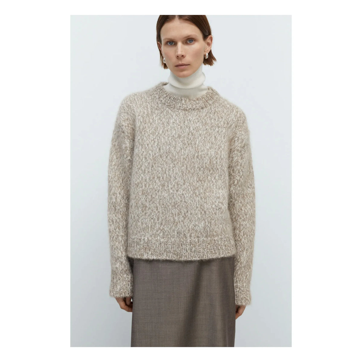 Cordera - Jersey de Lana de Alpaca Fina Grueso | Beige