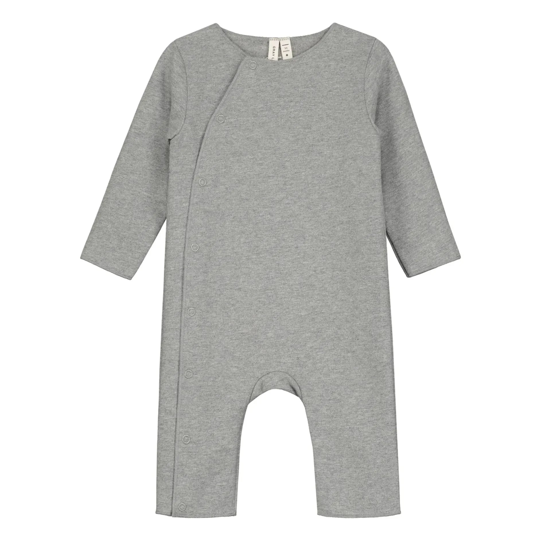 Gray Label - Pelele de algodón orgánico | Gris jaspeado