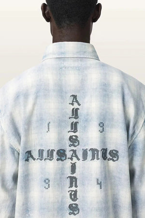 Camisa de algodón AllSaints SANTOS para hombre