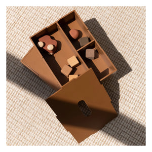 Nofred - Caja de almacenamiento con tapa de madera | Marrón