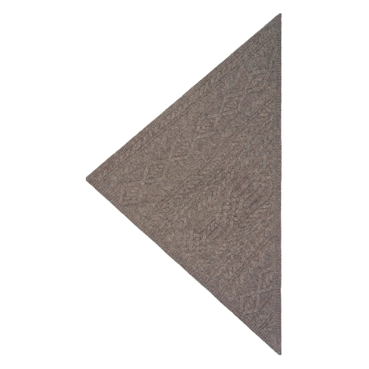 Bompard - Bufanda triangular Sacha de cachemira | Marrón helado