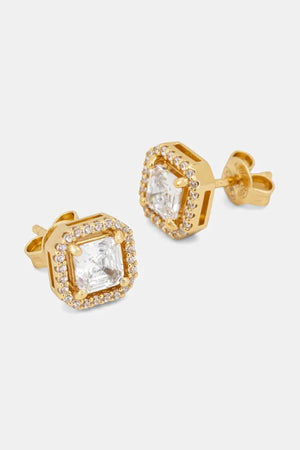 Pendientes de plata chapados en oro para mujer Michael Kors, con circonitas