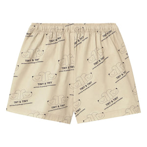 Tinycottons - Pantalones cortos Tiny & Tiny Twill | Beige
