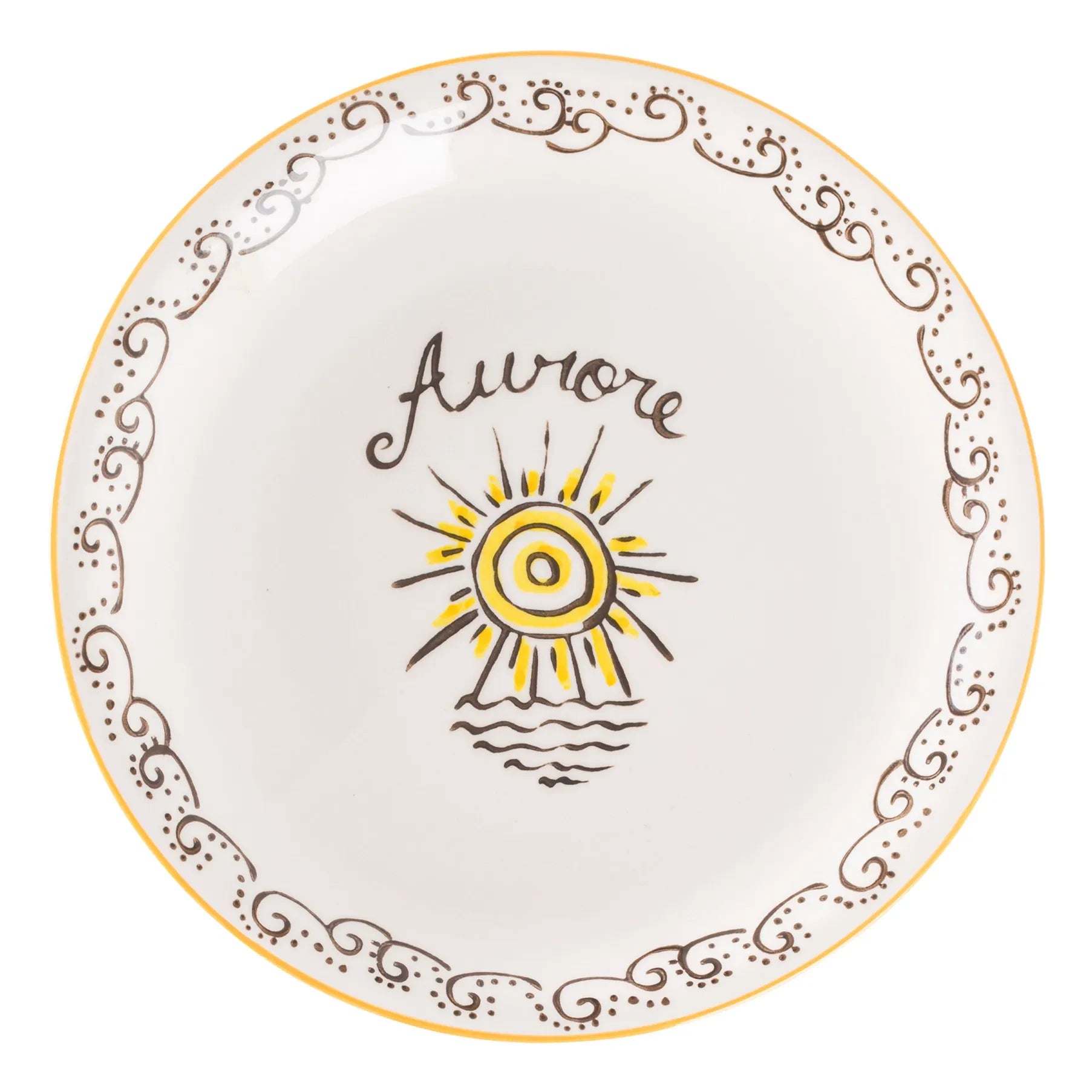 Plato Tressé - Aurore | Amarillo