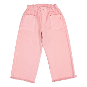 Búho - Pantalón capri lyocell | Rosa suave