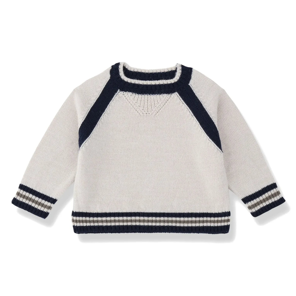 1+ en la familia - Jersey de lana merino Milano | Blanco roto