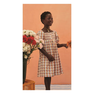 Fabula - Vestido midi con mangas globo Windmill | Blanco