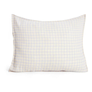 garbo&friends - Funda de almohada Gingham Sky | Azul claro