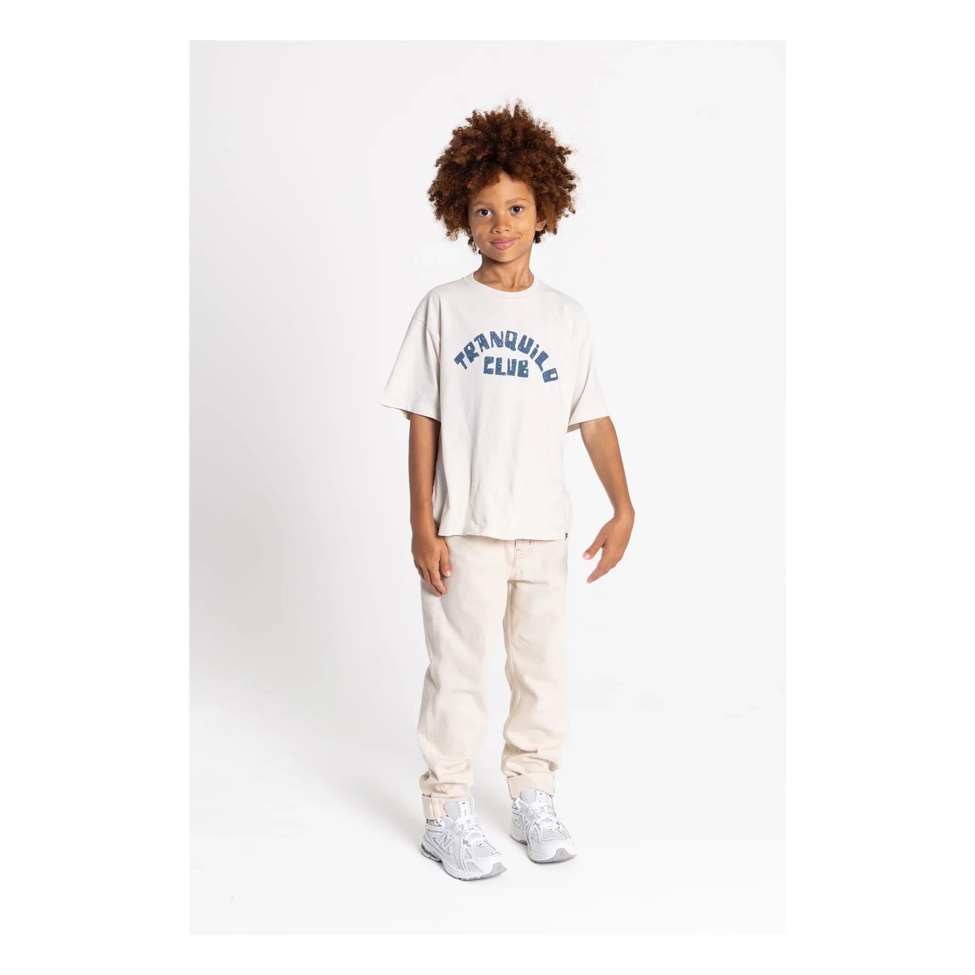 Hundred Pieces - Camiseta de algodón orgánico Finn | Beige