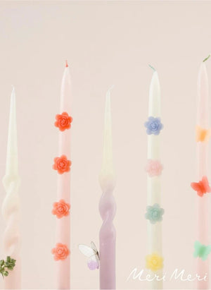 Meri Meri - Velas florales - set de 2 | Pastel