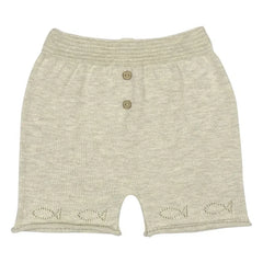 Bayiri - Pantalones cortos de algodón orgánico Little Fish | Gris