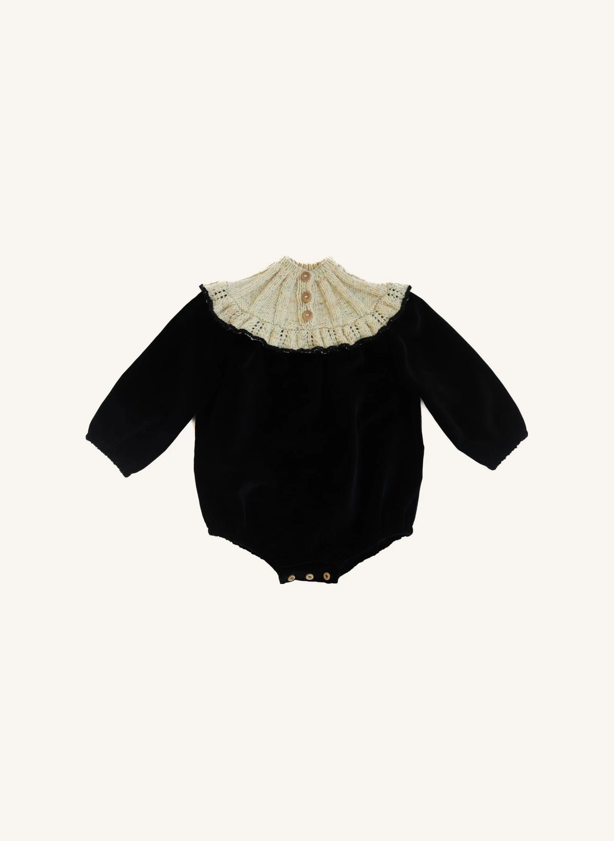 Kalinka - Mono de Lana Merino de Terciopelo de Sidra | Negro
