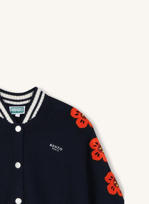 Kenzo - Capa con botones florales | Azul noche