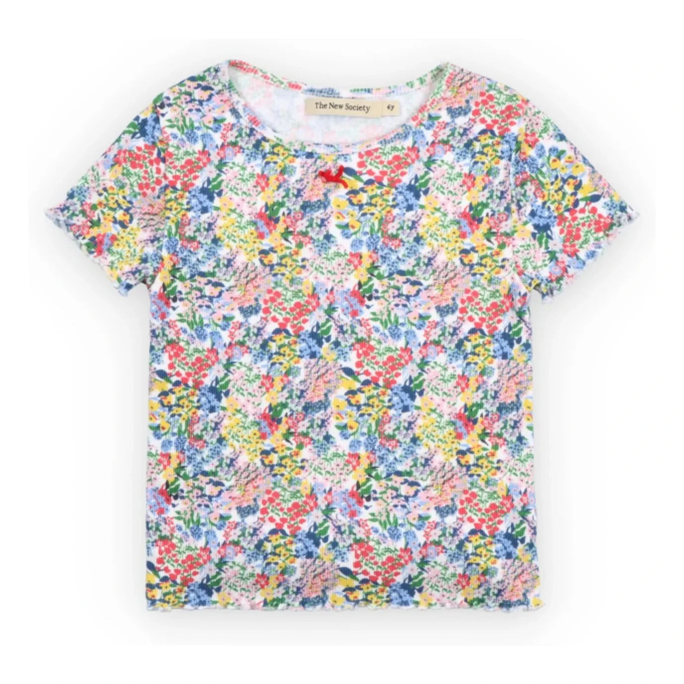 the new society - Camiseta Rib Floral Verbena | Mavi