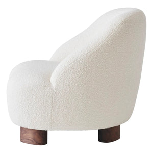 & Tradición - Sillón LC1 Margas - Estructura de nogal | Crema