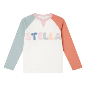 Stella McCartney Kids - Camiseta de bloques de color Stella | Marfil