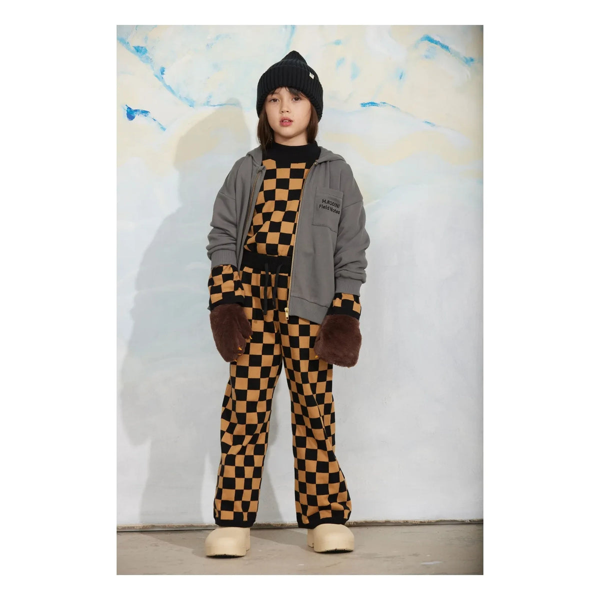 Mini Rodini - M.Rodini Sudadera con cremallera Algodón orgánico | Gris