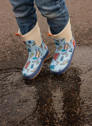 Hello Hossy - Botas de lluvia con juego de béisbol | Azul