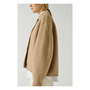 Abrigo de lana Soeur - Windsor | Beige jaspeado