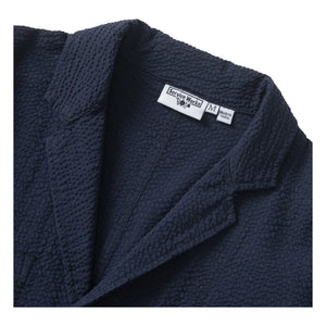 Service Works - Chaqueta de servidor de seersucker | Azul marino