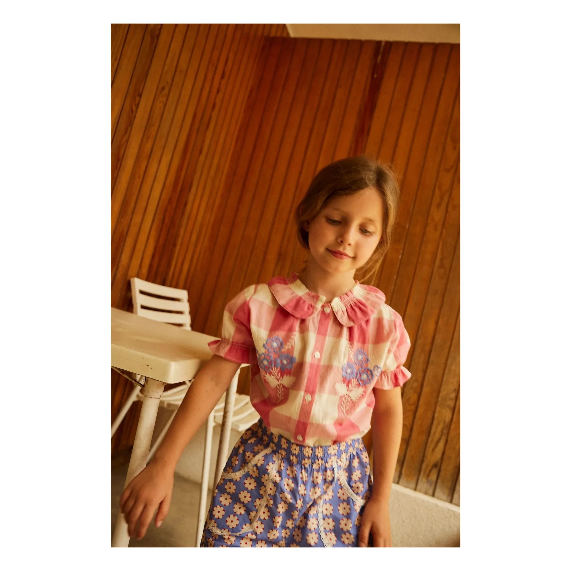 Hola Simone - Blusa Carlina Carreaux | Rosa
