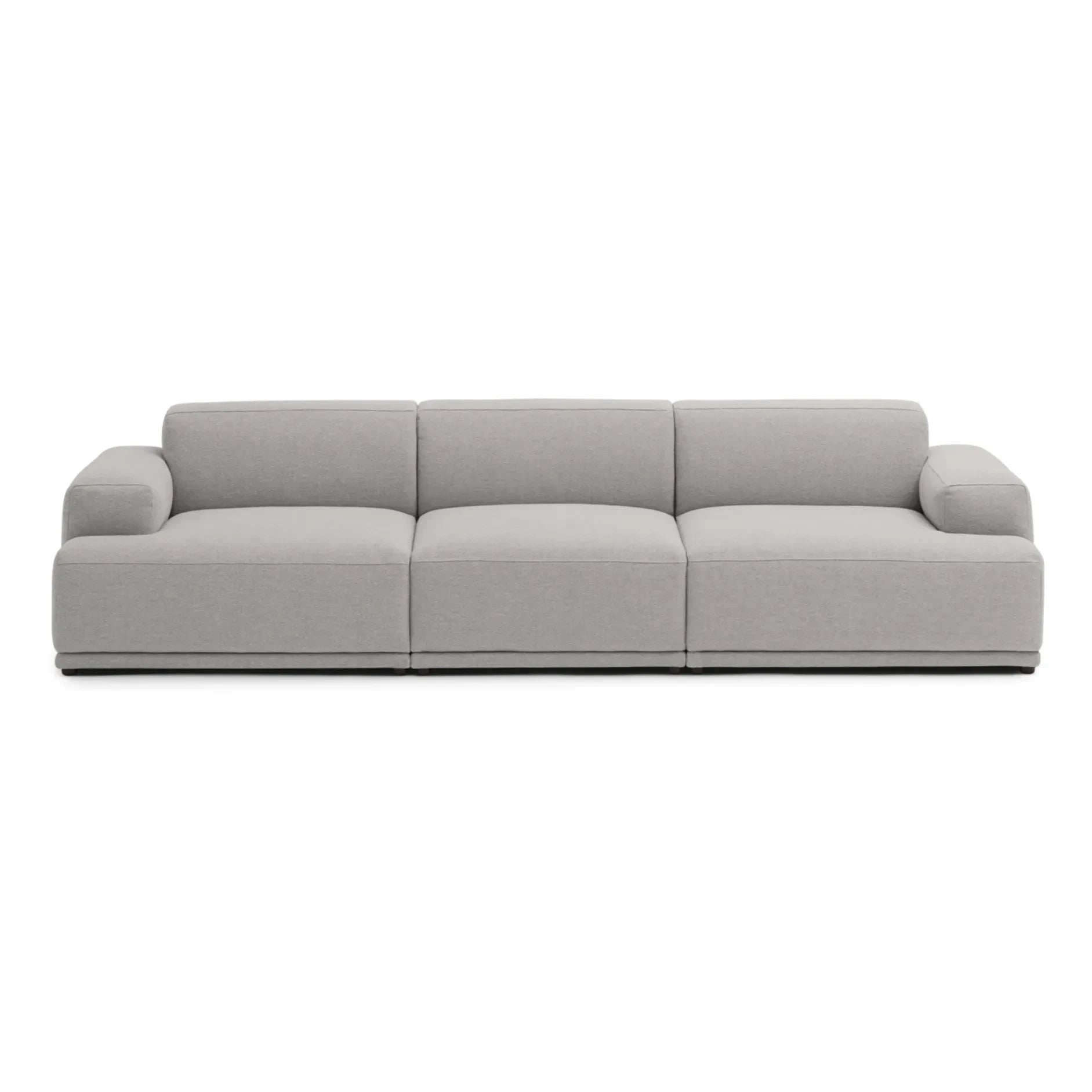 Muuto - Sofá de 3 plazas Connect Soft | Gris claro