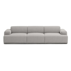 Muuto - Sofá de 3 plazas Connect Soft | Gris claro