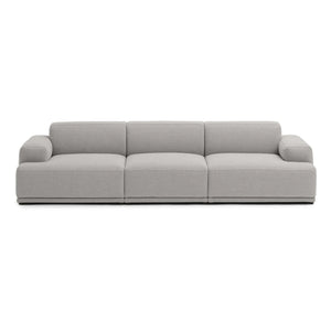 Muuto - Sofá de 3 plazas Connect Soft | Gris claro
