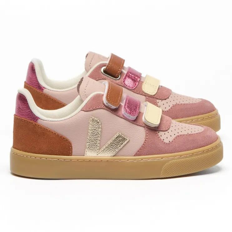 Veja - Scratch Sneakers Küçük V-10 Deri | Pudra pembe