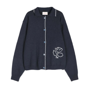 Bobo Choses - Cárdigan floral | Azul marino
