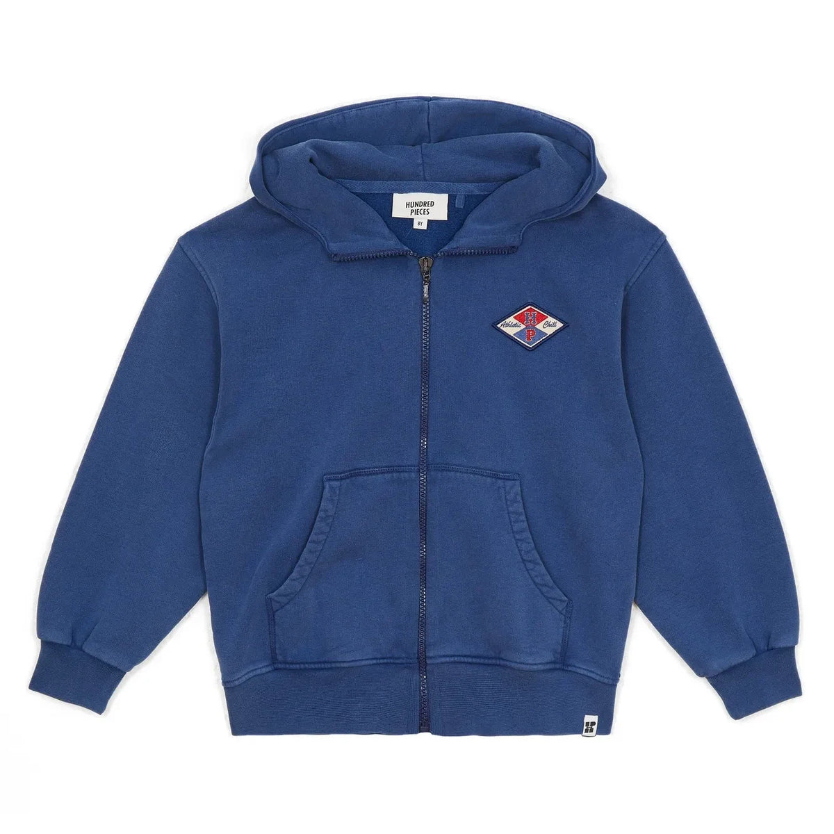 Hundred Pieces - Hummer Athletic Chill Sudadera con cremallera de algodón orgánico | Azul noche