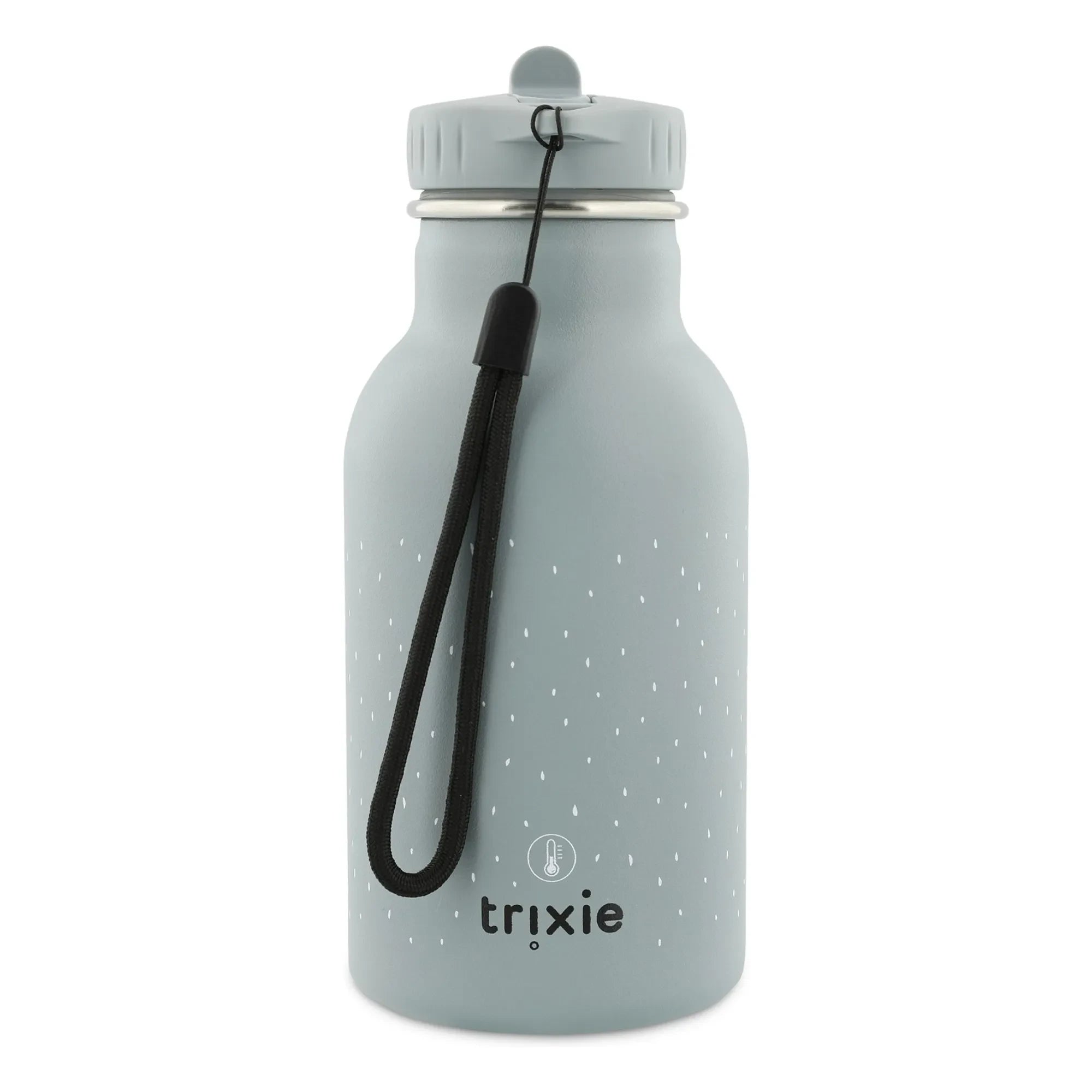 Trixie - Botella de agua isotérmica Mr Shark 350 ml | Gris